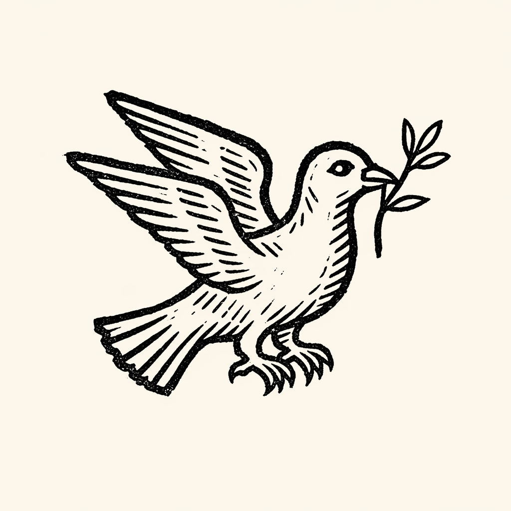 Woodcut of Bird