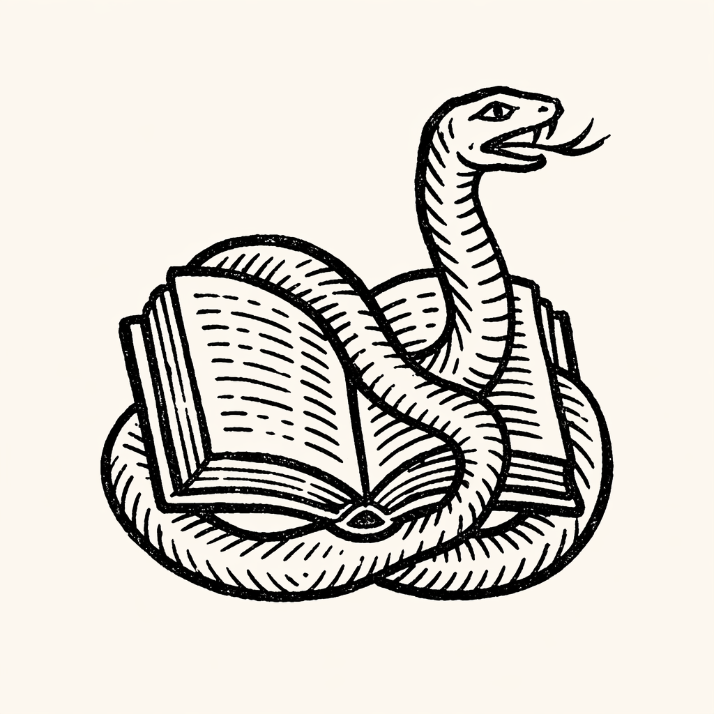 Woodcut of Book