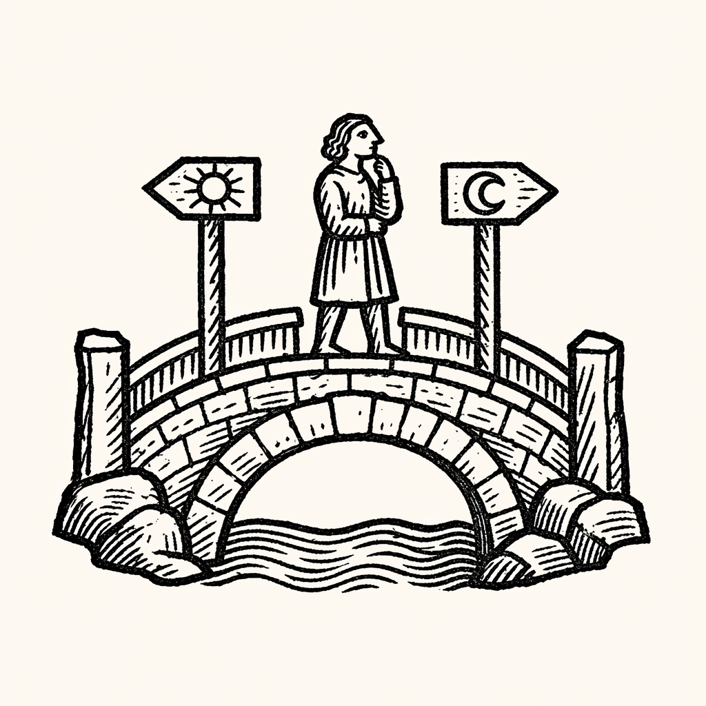 Woodcut of Bridge