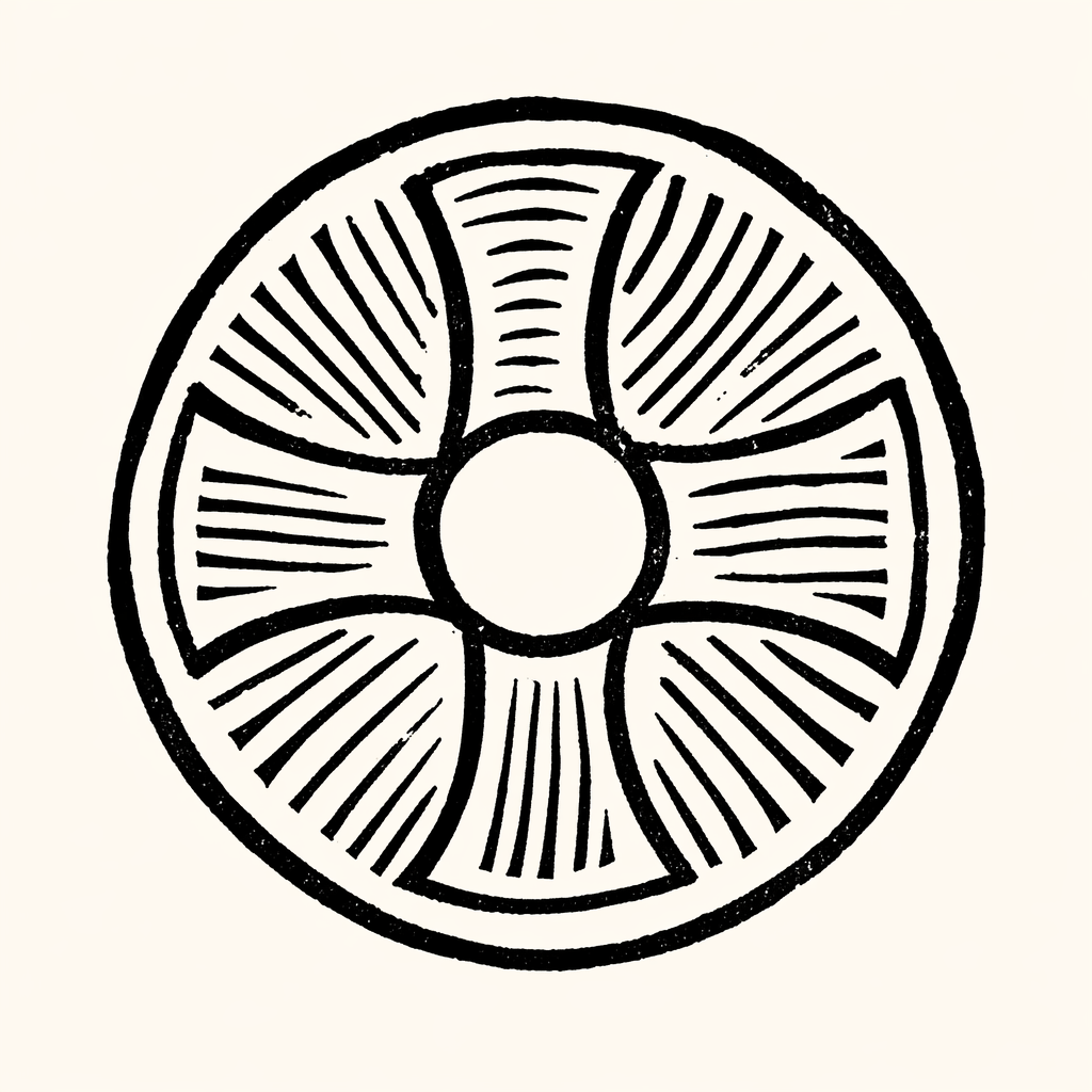 Woodcut of Circle