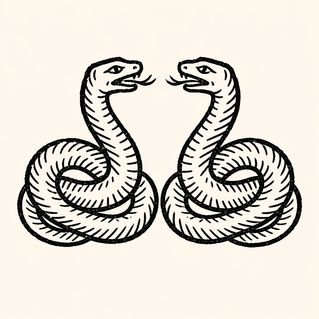 Woodcut of Doppelgänger