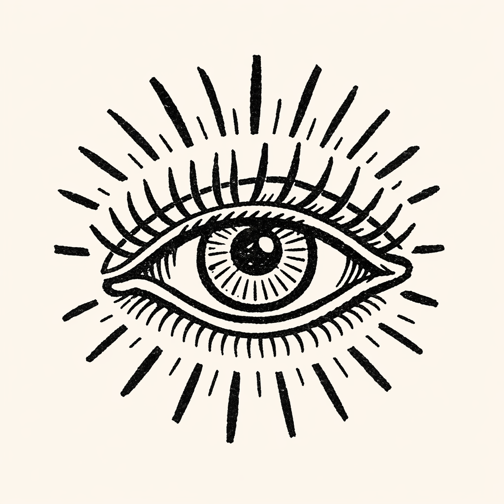 Woodcut of Eye