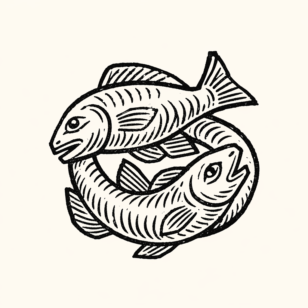 Woodcut of Fish