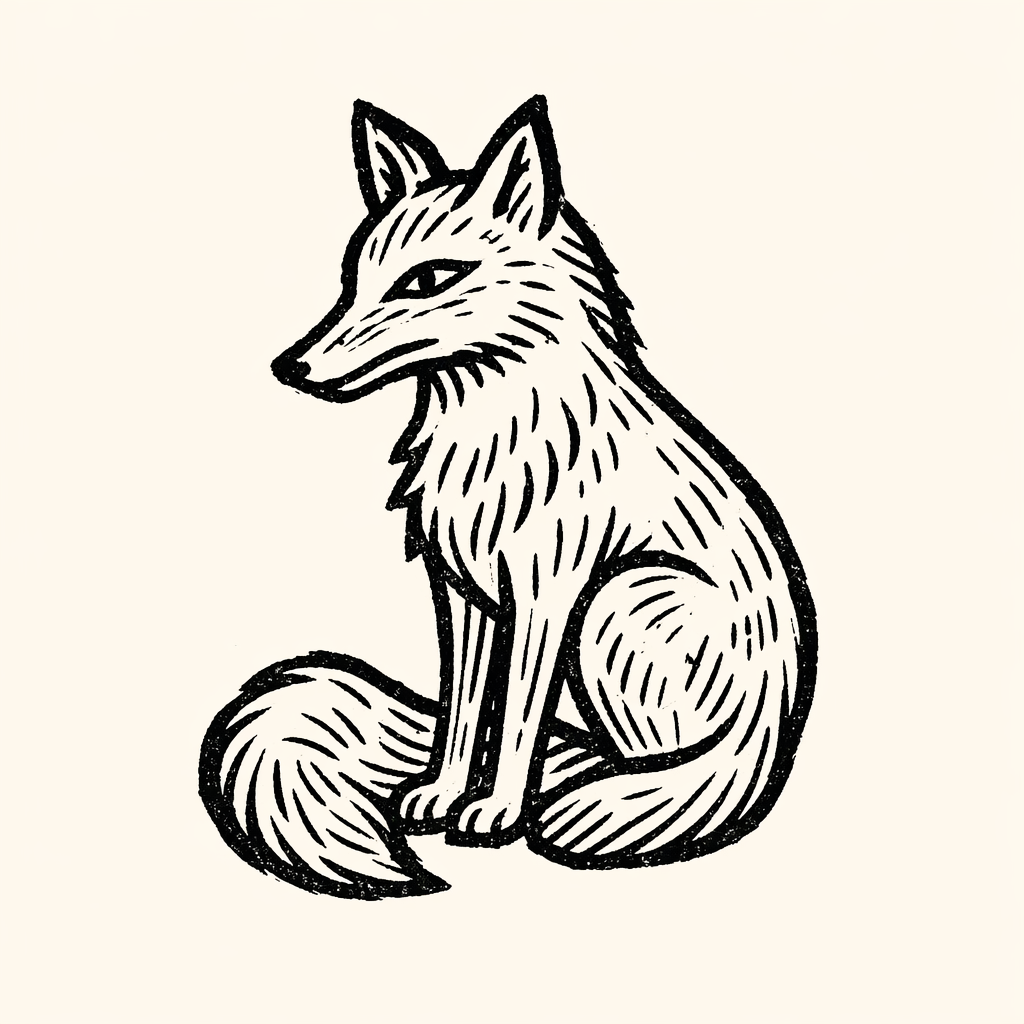 Woodcut of Fox