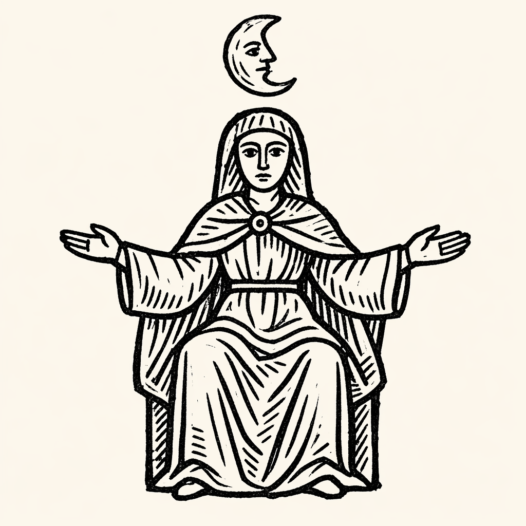 Woodcut of Great Mother
