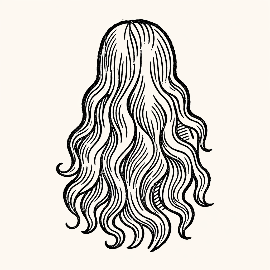 Woodcut of Hair