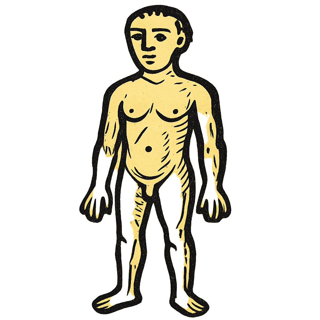 Woodcut of Nakedness