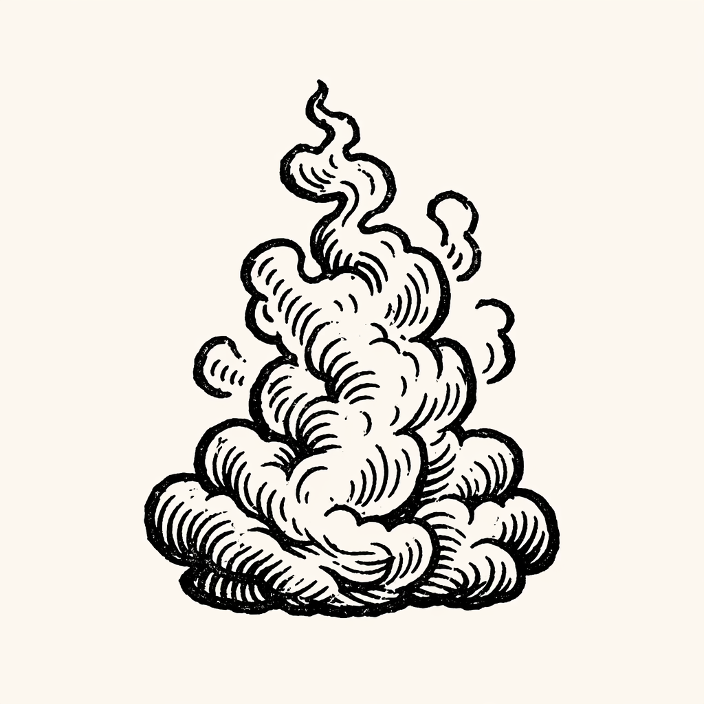 Woodcut of Smoke