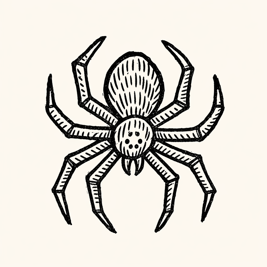 Woodcut of Spider