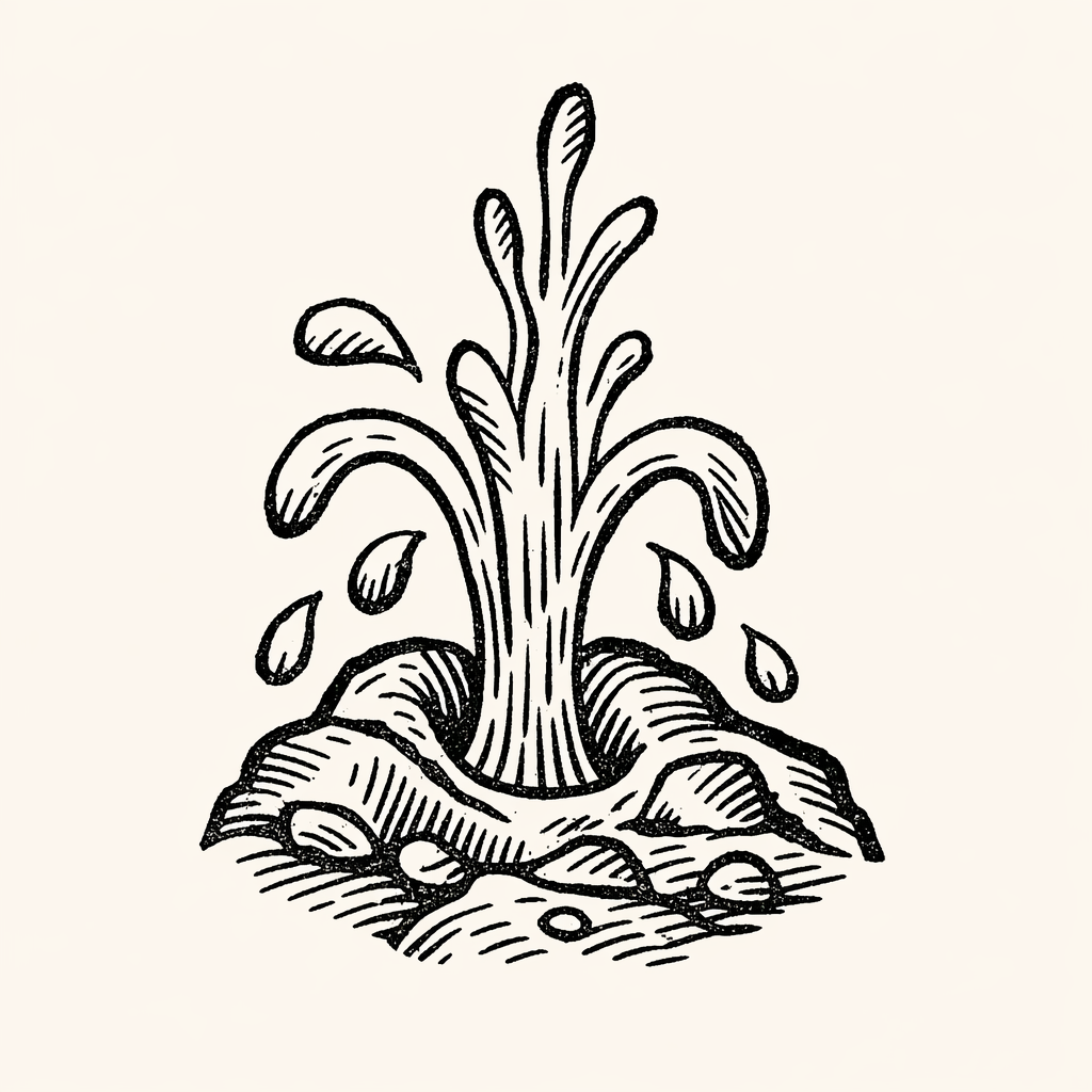 Woodcut of Spring