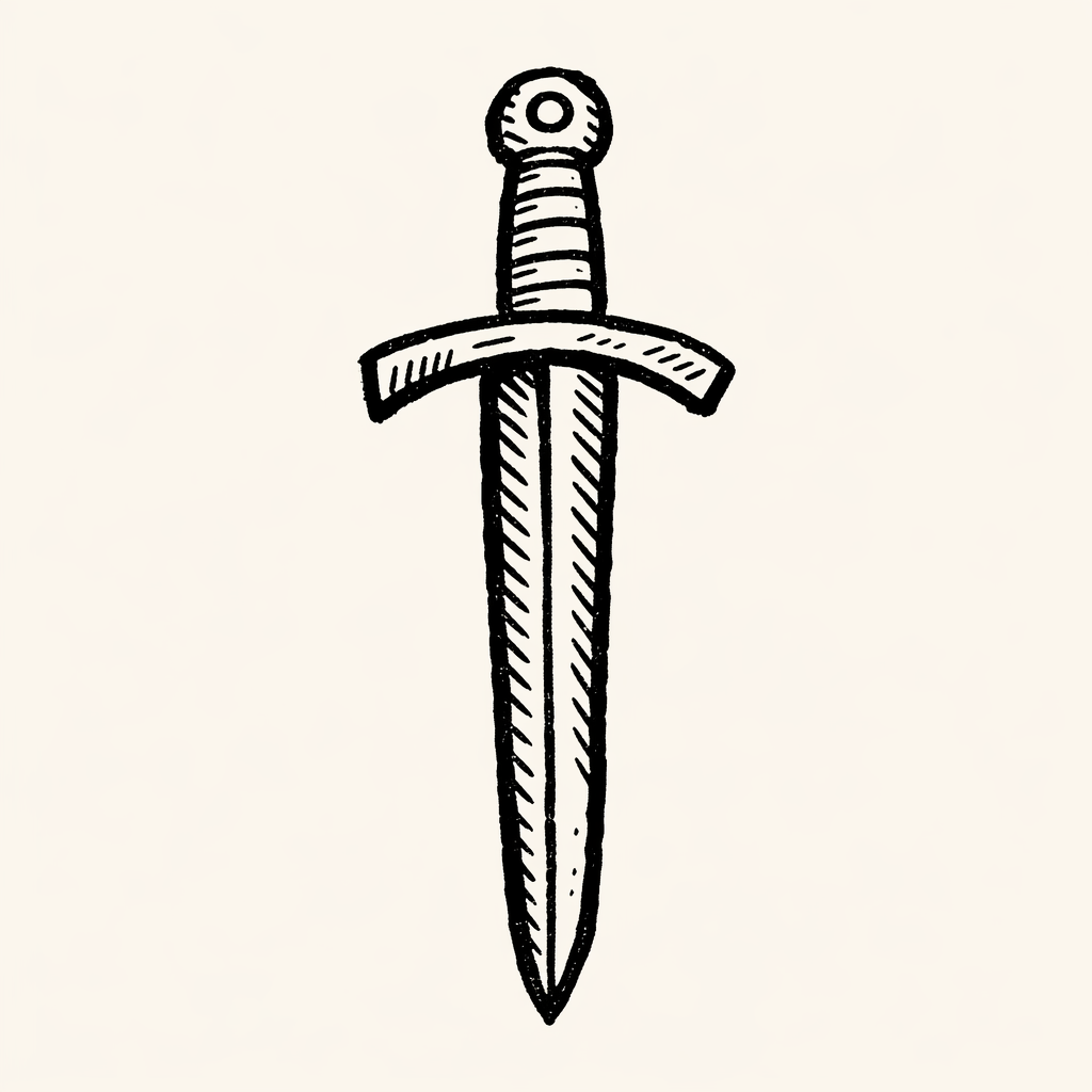 Woodcut of Sword