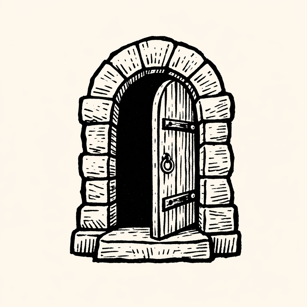 Woodcut of Threshold