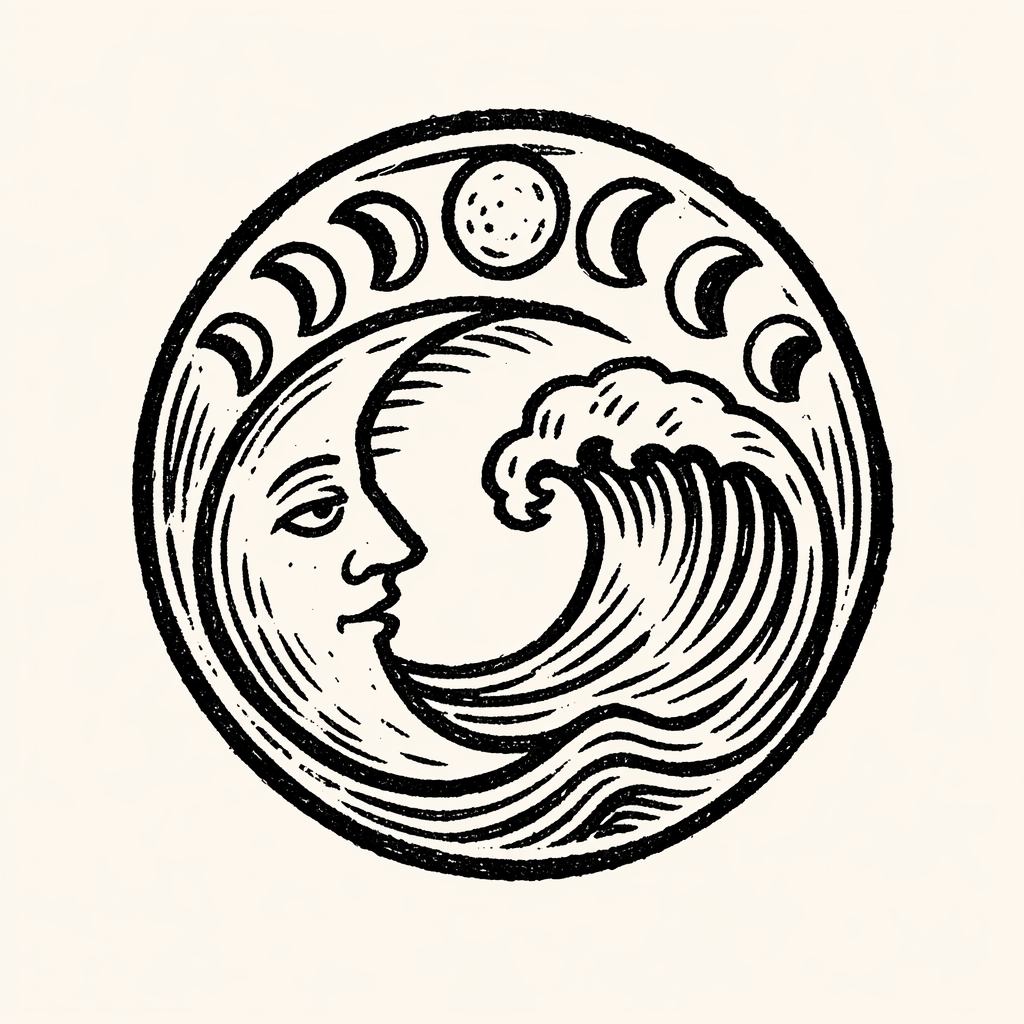 Woodcut of Tide