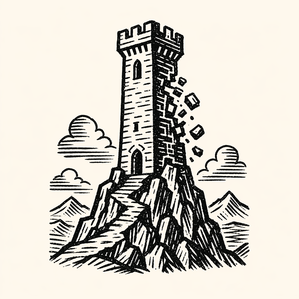 Woodcut of Tower