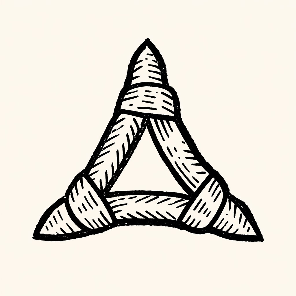 Woodcut of Triangle