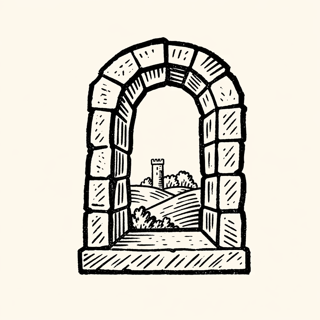 Woodcut of Window